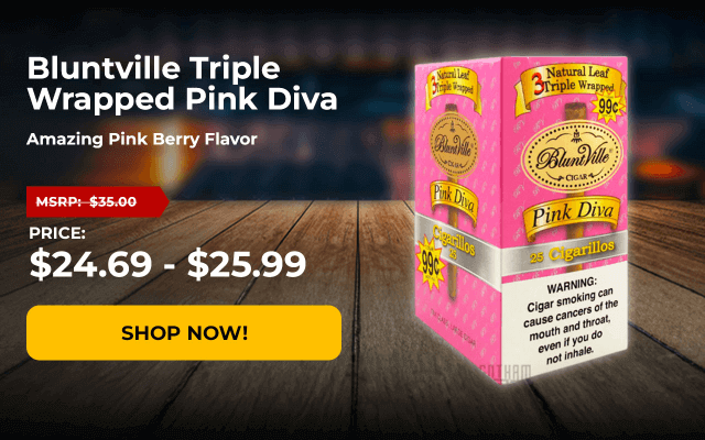 BLUNTVILLE TRIPLE WRAPPED PINK DIVA