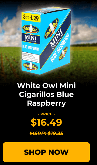 White Owl Mini Cigarillos Blue Raspberry - SHOP NOW