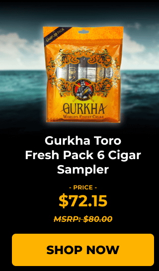 Gurkha Toro Fresh Pack 6 Cigar Sampler