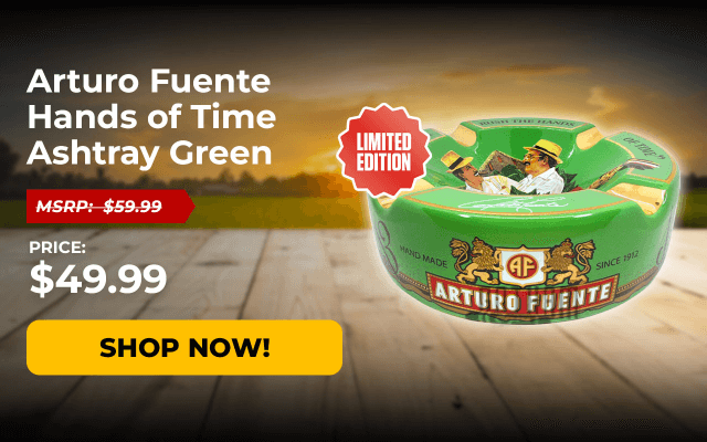 Arturo Fuente Hands of Time Ashtray Green