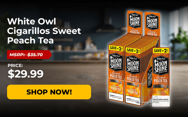 WHITE OWL CIGARILLOS SWEET PEACH TEA