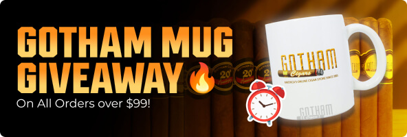 GOTHAM MUG GIVEAWAY. ON ALL ORDERS OVER $99!