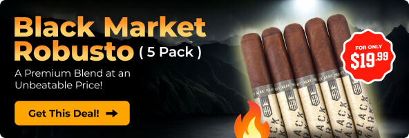 BLACK MARKET ROBUSTO - 5 PACK