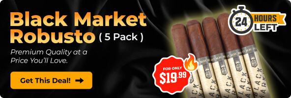 BLACK MARKET ROBUSTO - 5 PACK