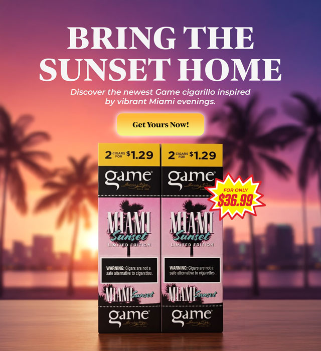 Game Cigarillos Miami Sunset